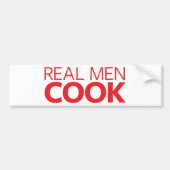 Real Mannen Cook Bumpersticker (Voorkant)