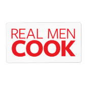 Real Mannen Cook Etiket (Voorkant)