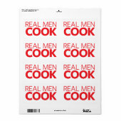 Real Mannen Cook Etiket (Full Sheet)