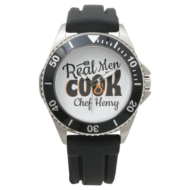 Real Mannen Cook Horloge (Voorkant)