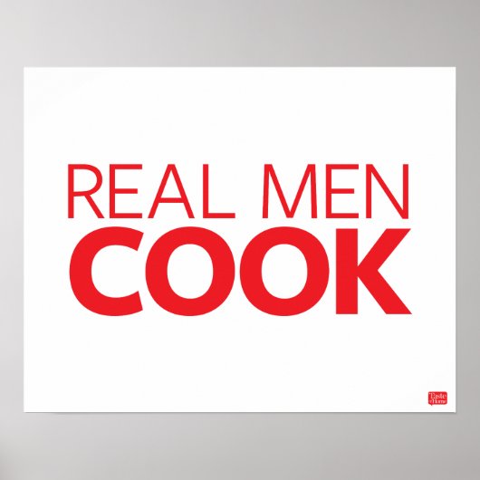 Real Mannen Cook Poster (Voorkant)