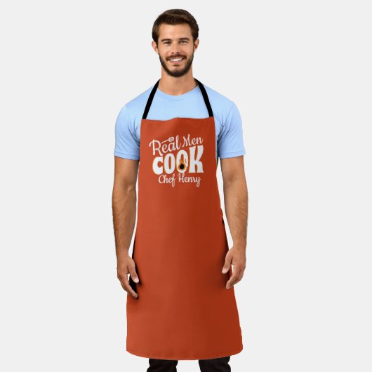 Real Mannen Cook Schort (Gedragen)