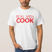 Real Mannen Cook T-shirt (Voorkant)