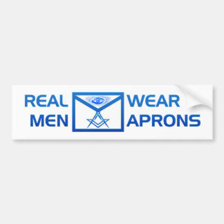 Real Mannen Draag Aprons Bumpersticker