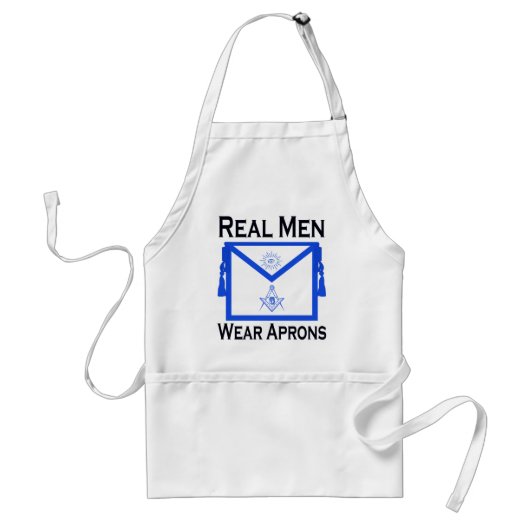 Real Mannen Draag Aprons - Masonic Standaard Schort (Voorkant)