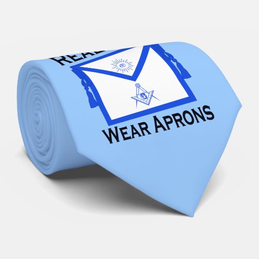 Real Mannen Draag Aprons stropdas - Masonic (Opgerold)