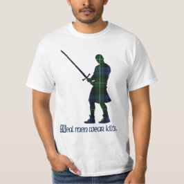 Real Mannen Draag Kilts Campbell Scottish Tartan T-shirt