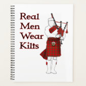 Real Mannen Draag Kilts Funny Scottish Planner (Voorkant)