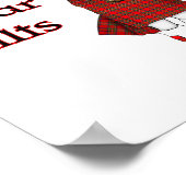 Real Mannen Draag Kilts Funny Scottish Poster (Hoek)