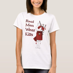 Real Mannen Draag Kilts Funny Scottish T-shirt
