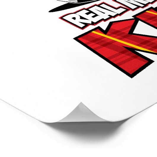 Real Mannen Draag Kilts Poster (Hoek)