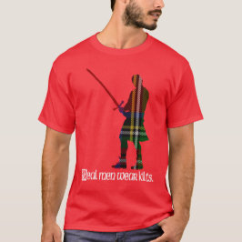 Real Mannen Draag Kilts Royal Stewart Scottish Tar T-shirt
