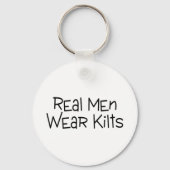 Real Mannen Draag Kilts Sleutelhanger (Voorkant)