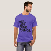 REAL MANNEN DRINK COSMOS T-SHIRT (Voorkant volledig)