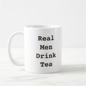 Real Mannen Drink Tea Mok Funny Mug for Him Mannen (Links)