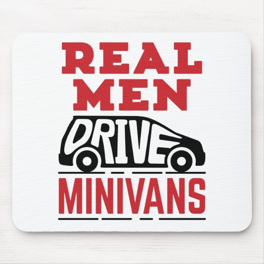 Real Mannen Drive Minivans Muismat (Voorkant)