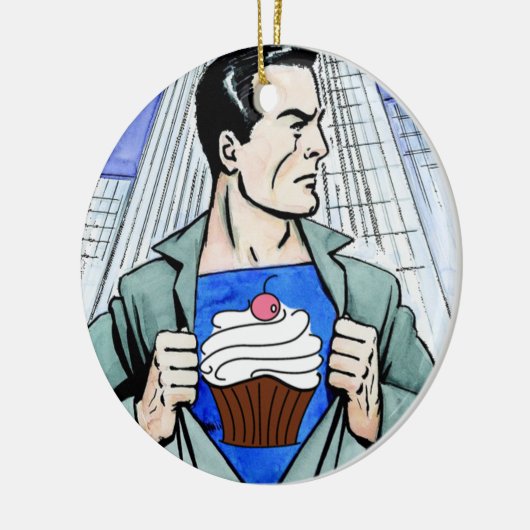 Real Mannen Eat Cupcakes Ornament Versie 2 (Links)