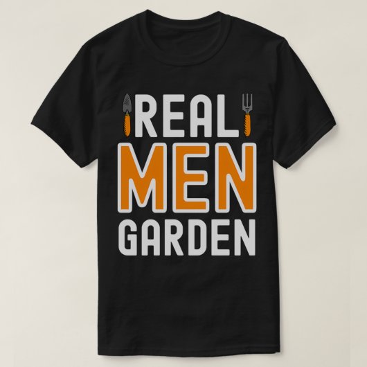 Real Mannen Garden Shirt, Funny Gardening T-shirt (Design voorkant)
