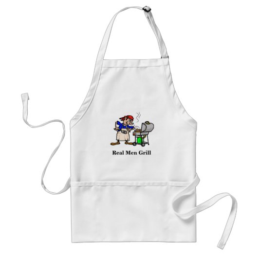 Real Mannen Grill Apron Standaard Schort (Voorkant)