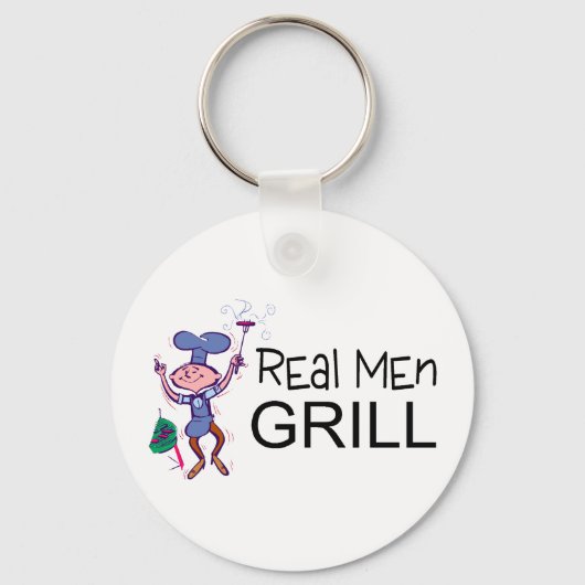 Real Mannen Grill Sleutelhanger (Voorkant)