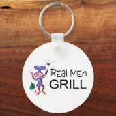 Real Mannen Grill Sleutelhanger (Voorkant)