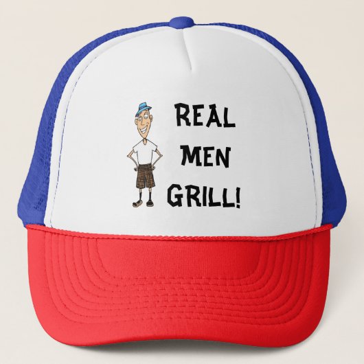 Real Mannen Grill Trucker Pet (Voorkant)