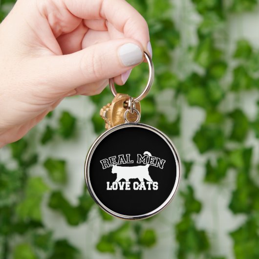 Real Mannen Love Cats Decor Sleutelhanger (Hand)