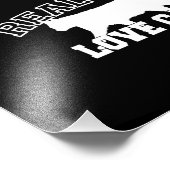 Real Mannen Love Cats Graphic Design on Black Deco Foto Afdruk (Hoek)