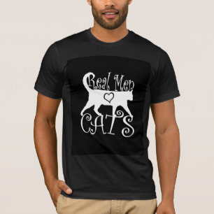 Real Mannen Love Cats Logotype T-shirt