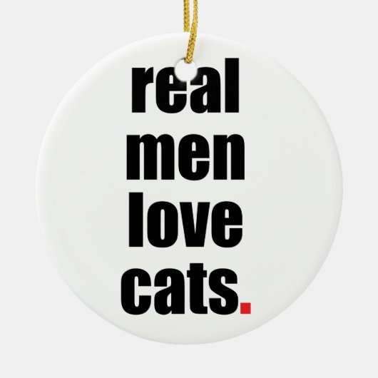 Real Mannen Love Cats Ornament (Voorkant)