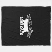 Real Mannen Love Cats Statement Fleece Deken (Voorkant (Horizontaal))