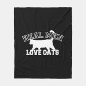 Real Mannen Love Cats Statement Fleece Deken (Voorkant)