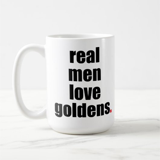 Real Mannen Love Goldens Mok (Links)