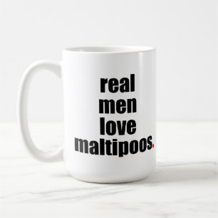 Real Mannen Love Maltipoos Mok