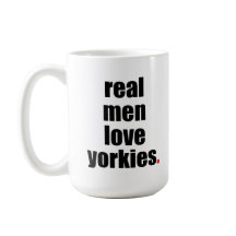 Real Mannen Love Yorkies Mok