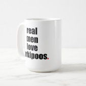Real Mannen Love Yorkipoos Mok (Voorkant links)