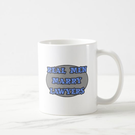 Real Mannen Marry Lawyers Koffiemok (Rechts)