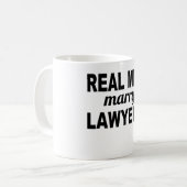 Real Mannen Marry Lawyers Koffiemok (Voorkant links)