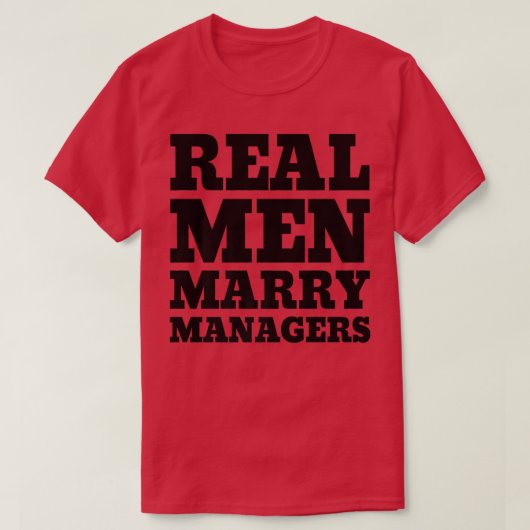 Real Mannen Marry Managers Manager Husband Premium T-shirt (Design voorkant)