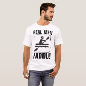 REAL MANNEN PADDLE CANOE T-Shirts (Voorkant volledig)