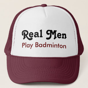 Real Mannen Play Badminton Trucker Pet