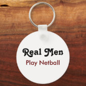 Real Mannen Play Netball Sleutelhanger (Voorkant)