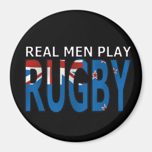 Real Mannen Play Rugby New Zealand Magneet