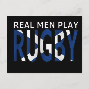 Real Mannen play Rugby Scotland Briefkaart