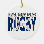 Real Mannen play Rugby Scotland Keramisch Ornament (Voorkant)