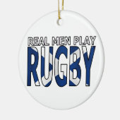 Real Mannen play Rugby Scotland Keramisch Ornament (Links)