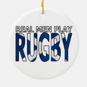 Real Mannen play Rugby Scotland Keramisch Ornament (Achterkant)