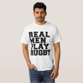 Real Mannen Play Rugby T-shirt (Voorkant volledig)