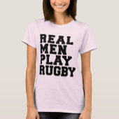 Real Mannen Play Rugby T-shirt (Voorkant)