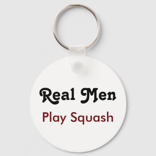 Real Mannen Play Squash Sleutelhanger